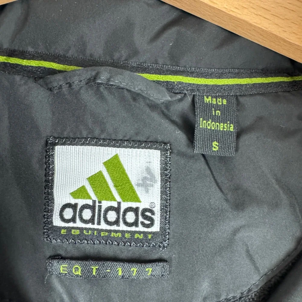 Vintage Y2K Adidas Equipment EQT-177 Men Full Zip Windbreaker Small Hidden Hood